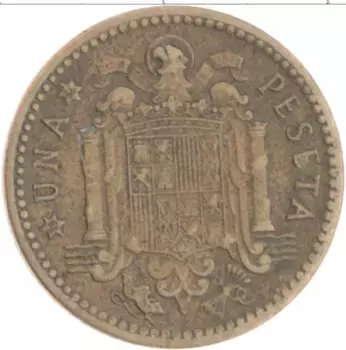 Монета песета Испании 1953 года Бронза Франсиско Франко