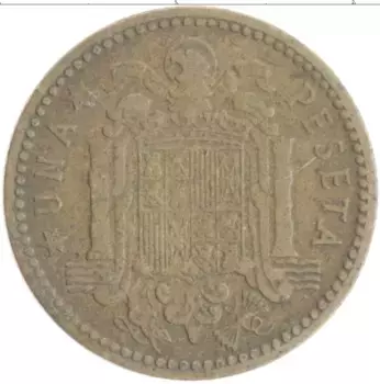 Монета песета Испании 1953 года Бронза Франсиско Франко