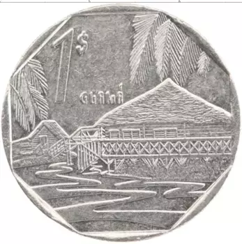 Монета песо Кубы 1994 года Медно-никель