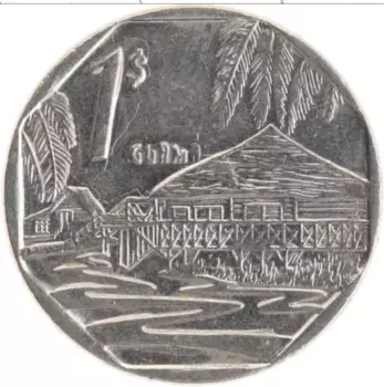 Монета песо Кубы 2007 года Медно-никель