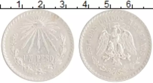 Монета песо Мексики 1923 года Серебро Герб