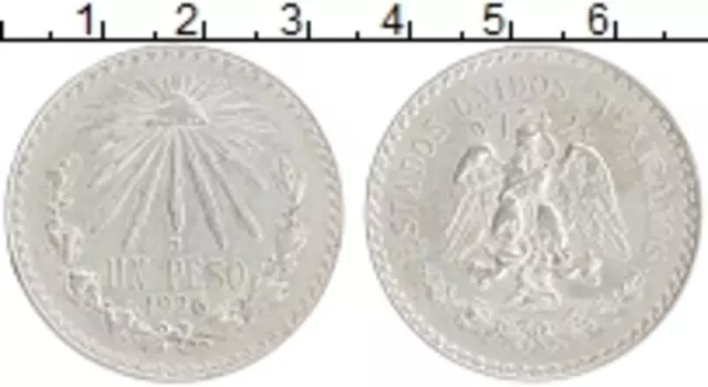 Монета песо Мексики 1926 года Серебро