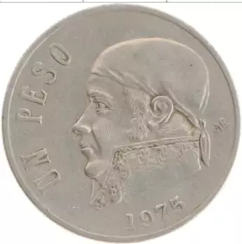 Монета песо Мексики 1975 года Медно-никель