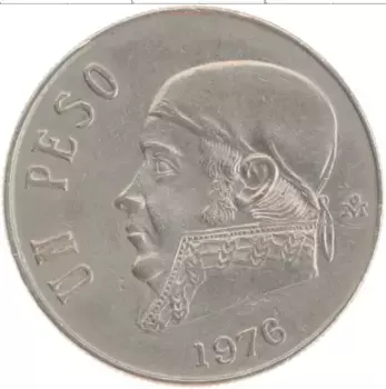 Монета песо Мексики 1976 года Медно-никель
