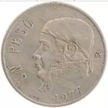 Монета песо Мексики 1977 года Медно-никель