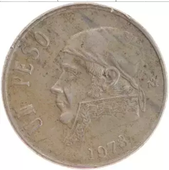 Монета песо Мексики 1978 года Медно-никель