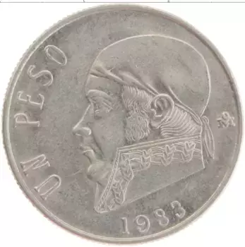 Монета песо Мексики 1983 года Медно-никель