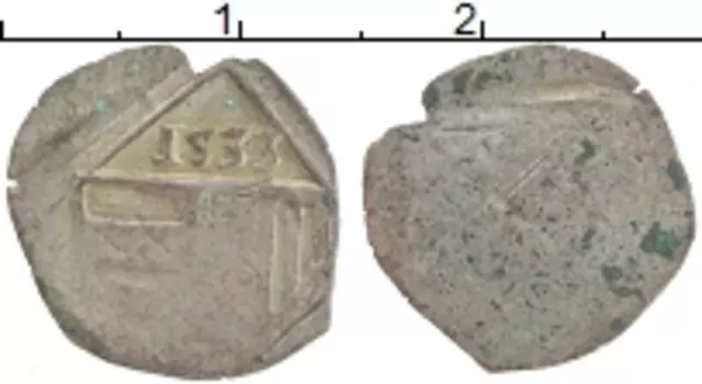 Монета пфенниг Австрии Серебро