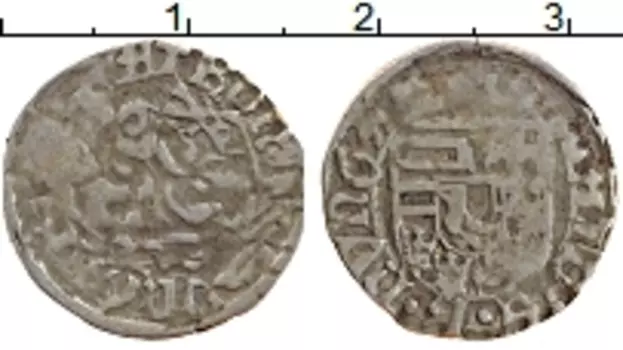 Монета пфенниг Германии Серебро