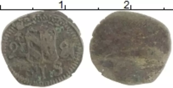 Монета пфенниг Нюрнберга Серебро