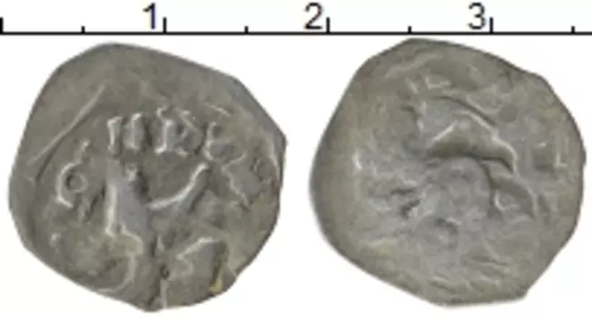 Монета пфенниг Регенсбурга Серебро 1270-90 гг