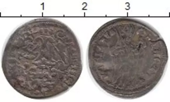 Монета пфенниг Регенсбурга Серебро