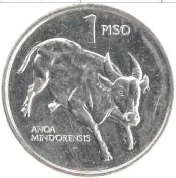 Монета писо Филиппин 1993 года Медно-никель