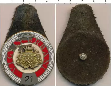 Монета Полицейский знак Италии Латунь Дорожная полиция