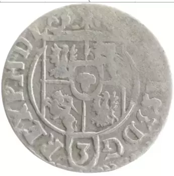 Монета полторак Польши 1623 года Серебро Сигизмунд III