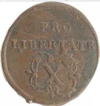 Монета полтура Венгрии 1705 года Медь Ференцем II Ракоци