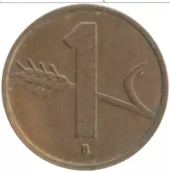 Монета рапп Швейцарии 1952 года Бронза