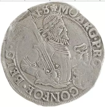 Монета рейксдальдер Нидерланд 1622 года Серебро Провинция Фрисландия
