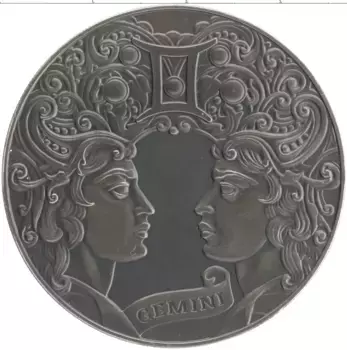 Монета рубль Беларуси 2014 года Медно-никель Знаки зодиака - Близнецы