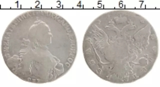 Монета рубль Екатерины 2 1778 года Серебро СПБ TI ЯI