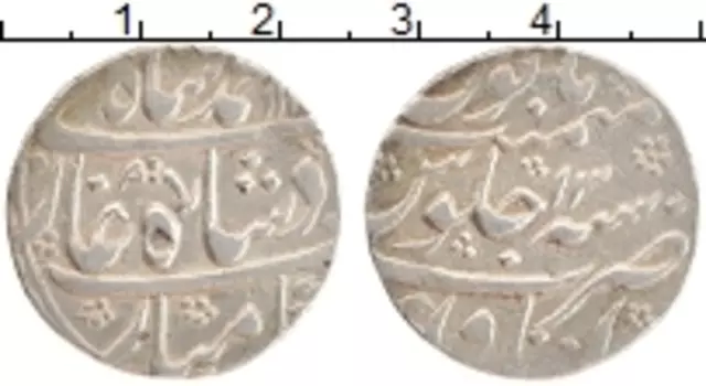 Монета рупия Индии Серебро Бенгалия