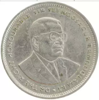 Монета рупия Маврикия 1990 года Медно-никель