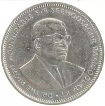 Монета рупия Маврикия 1991 года Медно-никель
