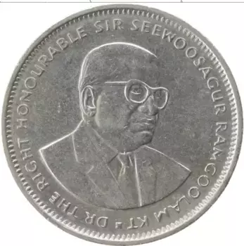 Монета рупия Маврикия 1994 года Медно-никель