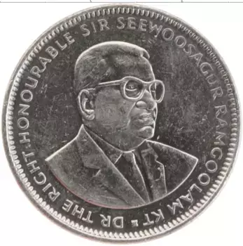 Монета рупия Маврикия 2009 года Медно-никель