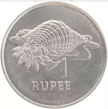 Монета рупия Сейшел 1977 года Медно-никель