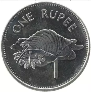 Монета рупия Сейшел 2010 года Медно-никель