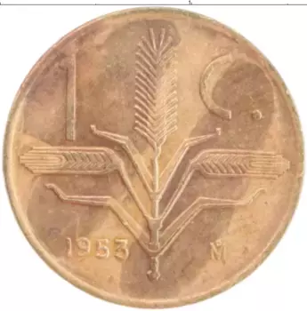 Монета сентаво Мексики 1953 года Бронза