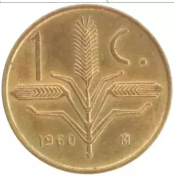 Монета сентаво Мексики 1960 года Бронза