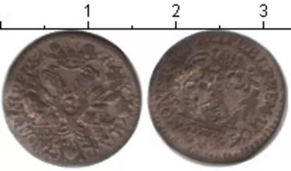 Монета сешлинг Гамбурга 1764 года Серебро