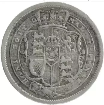 Монета шиллинг Англии 1816 года Серебро Георг III