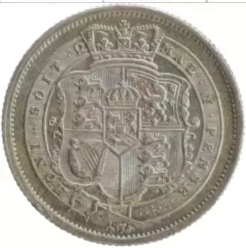 Монета шиллинг Англии 1817 года Серебро Георг III