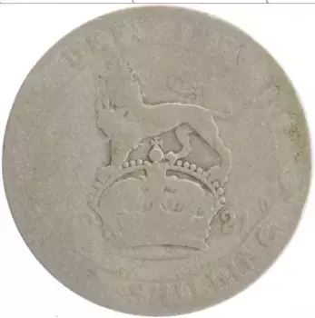Монета шиллинг Англии 1921 года Серебро Георг V