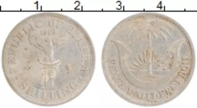 Монета шиллинг Биафры 1969 года Алюминий