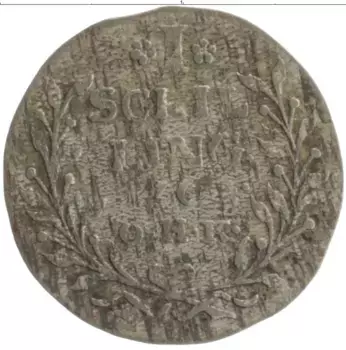 Монета шиллинг Гамбурга 1762 года Серебро Обращение