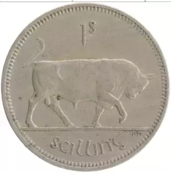 Монета шиллинг Ирландии 1966 года Медно-никель
