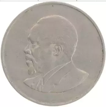 Монета шиллинг Кении 1966 года Медно-никель