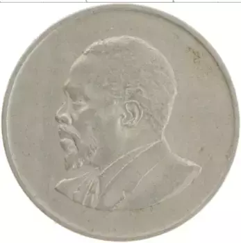 Монета шиллинг Кении 1967 года Медно-никель