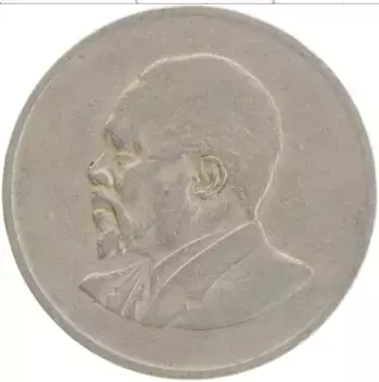 Монета шиллинг Кении 1968 года Медно-никель