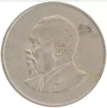 Монета шиллинг Кении 1968 года Медно-никель