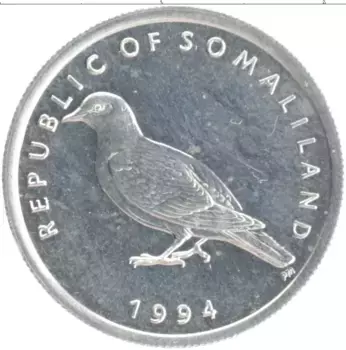Монета шиллинг Сомалиленда 1994 года Алюминий