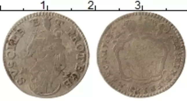 Монета шиллинг Вюрцбурга 1763 года Серебро