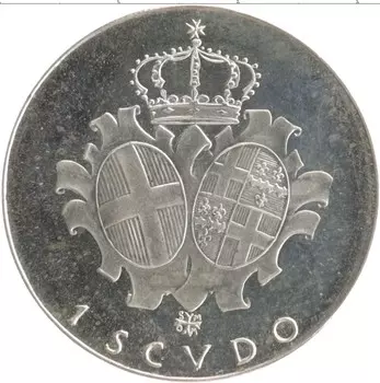 Монета скудо Мальтийского ордена 1973 года Серебро Анджело де Мохана