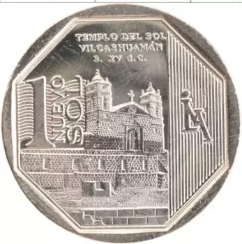 Монета соль Перу 2012 года Медно-никель Богатство и гордость Перу