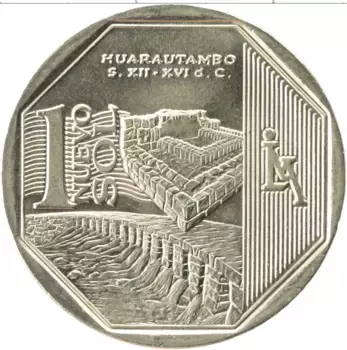 Монета соль Перу 2015 года Латунь Хуараутамбо