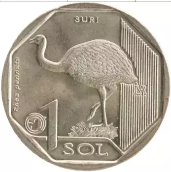 Монета соль Перу 2018 года Медно-никель Вымирающая дикая природа Перу